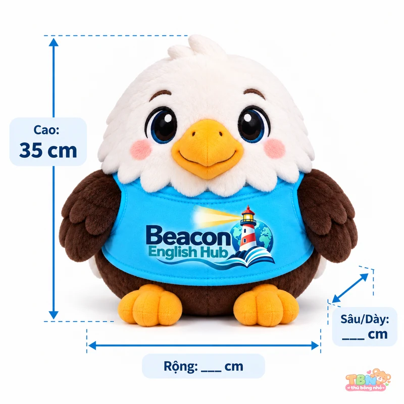 Ảnh bổ sung của Thú bông đại bàng Beacon chibi đặt may theo yêu cầu