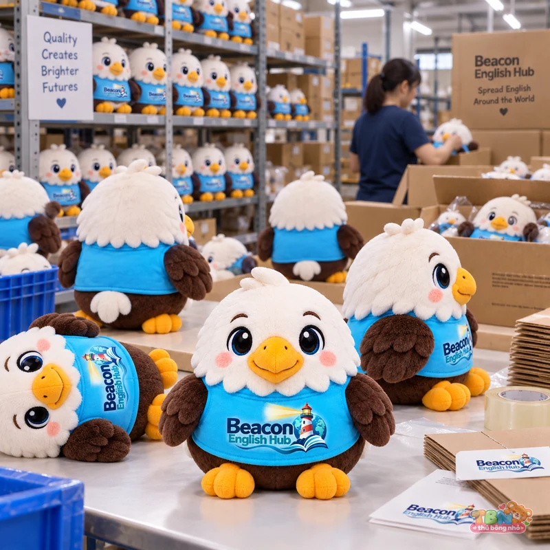 Ảnh bổ sung của Thú bông đại bàng Beacon chibi đặt may theo yêu cầu