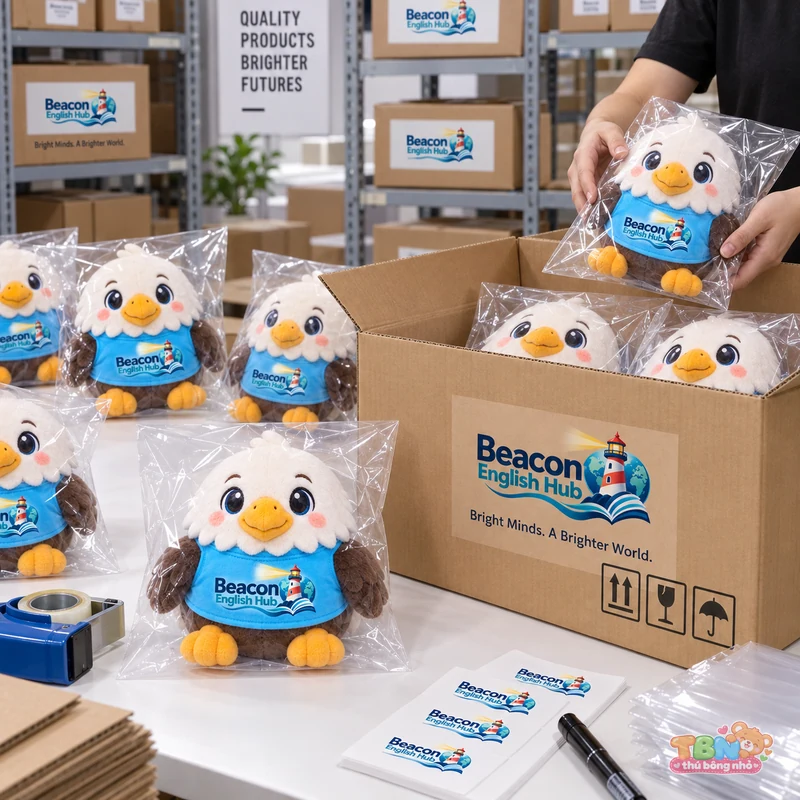 Ảnh bổ sung của Thú bông đại bàng Beacon chibi đặt may theo yêu cầu