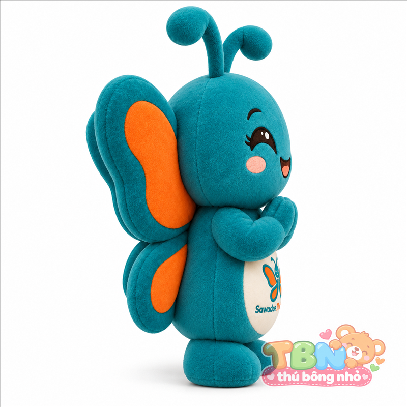 Ảnh bổ sung của Thú bông Bướm chào Wai Sawadee đặt may theo yêu cầu