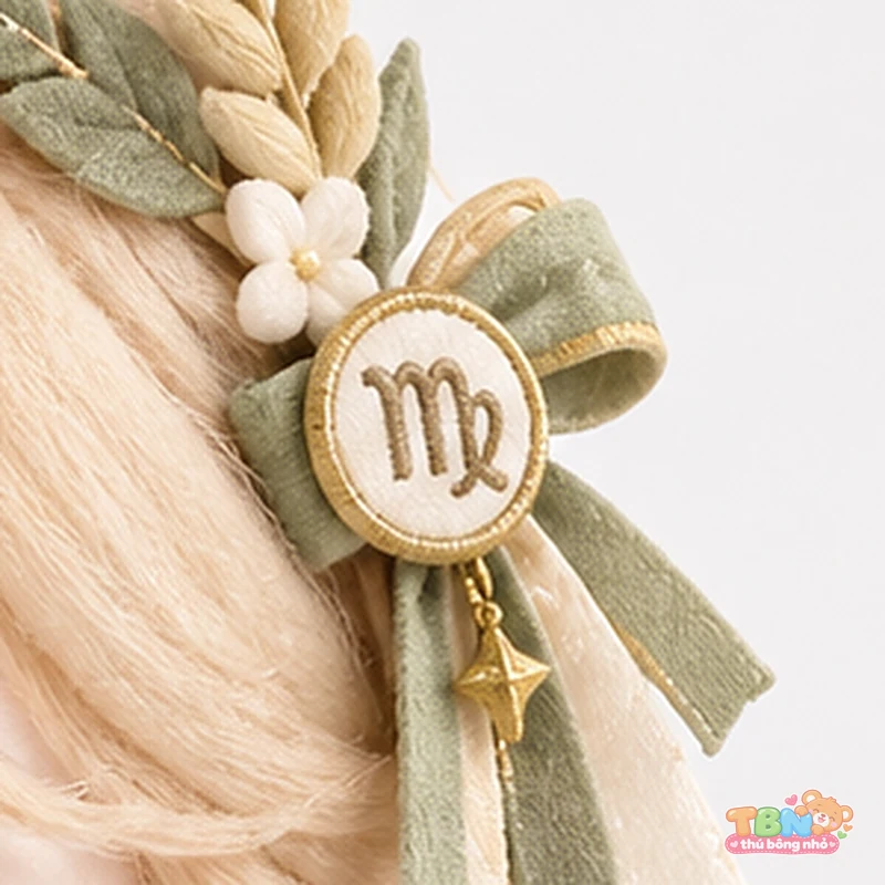Ảnh bổ sung của Búp bê bông Xử Nữ chibi hoa lúa theo yêu cầu