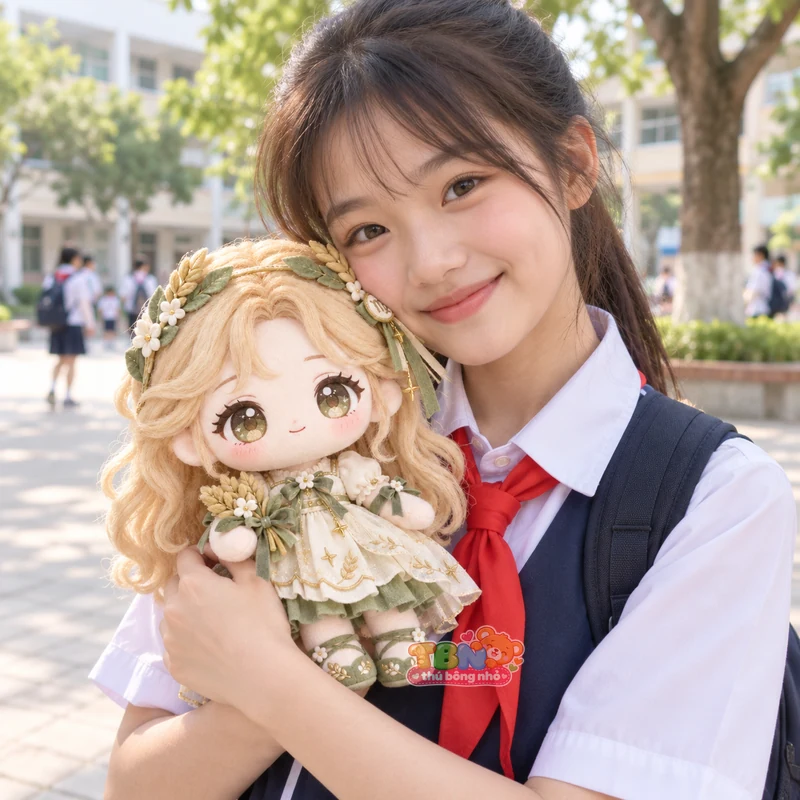 Ảnh bổ sung của Búp bê bông Xử Nữ chibi hoa lúa theo yêu cầu