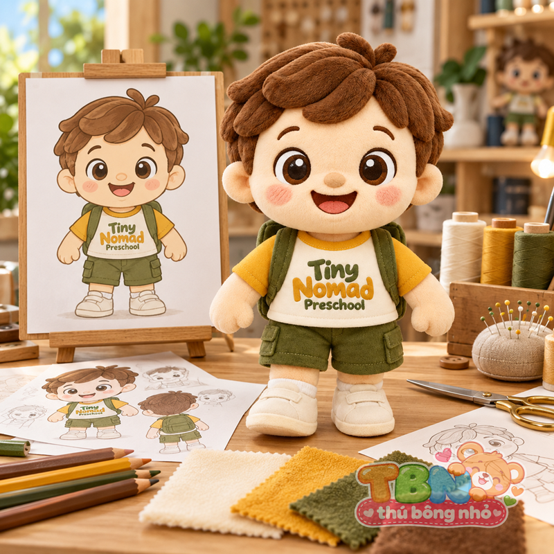 Ảnh bổ sung của Thú bông Bé Du Mục Tiny Nomad đặt may theo yêu cầu