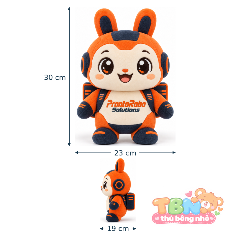 Ảnh bổ sung của Thú bông Thỏ giao hàng ProntoRobo đặt may theo yêu cầu