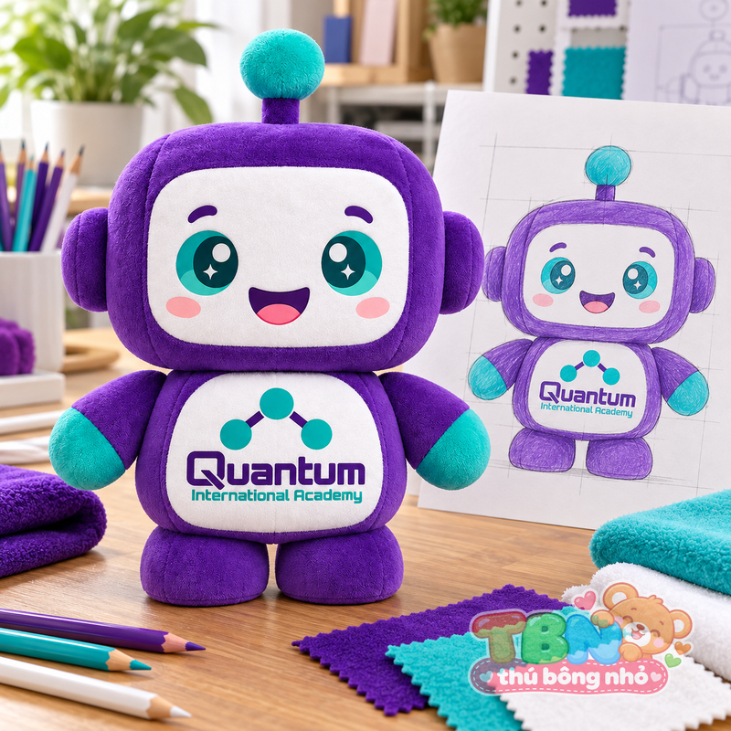 Ảnh bổ sung của Thú bông Robot Qubi Quantum đặt may theo yêu cầu