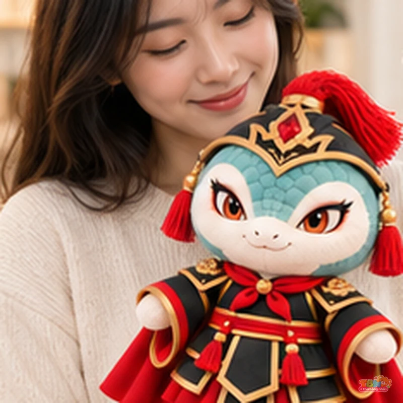 Ảnh bổ sung của Thú bông rắn Tỵ võ tướng chibi theo yêu cầu