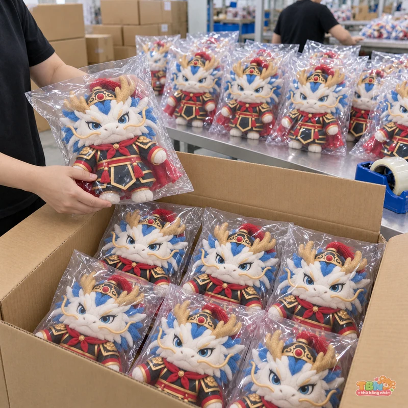 Ảnh bổ sung của Thú bông Rồng Thìn võ tướng chibi đặt may theo yêu cầu