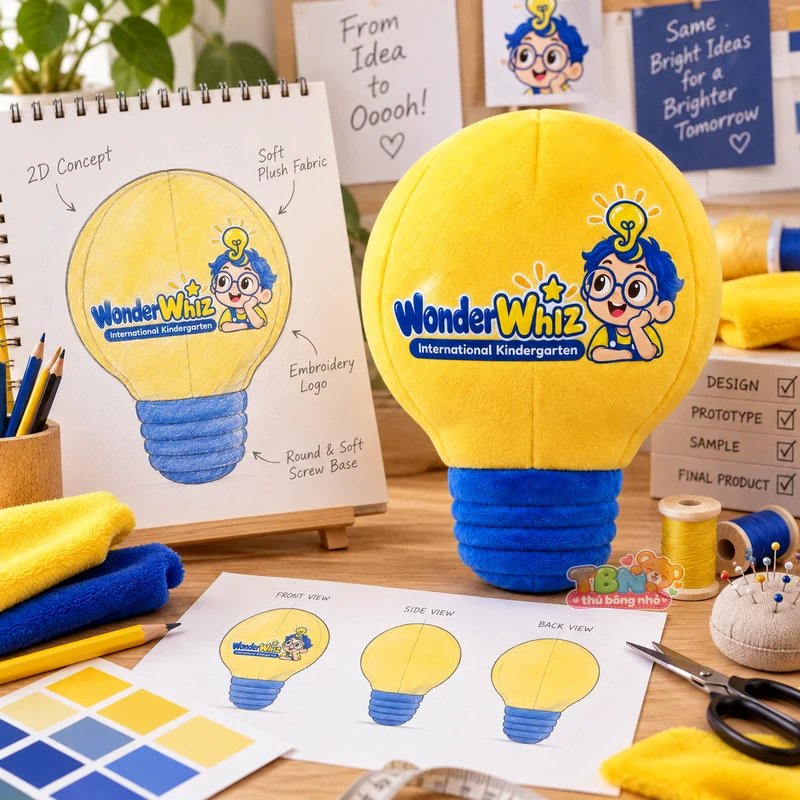 Ảnh bổ sung của Bóng đèn bông WonderWhiz đặt may theo yêu cầu
