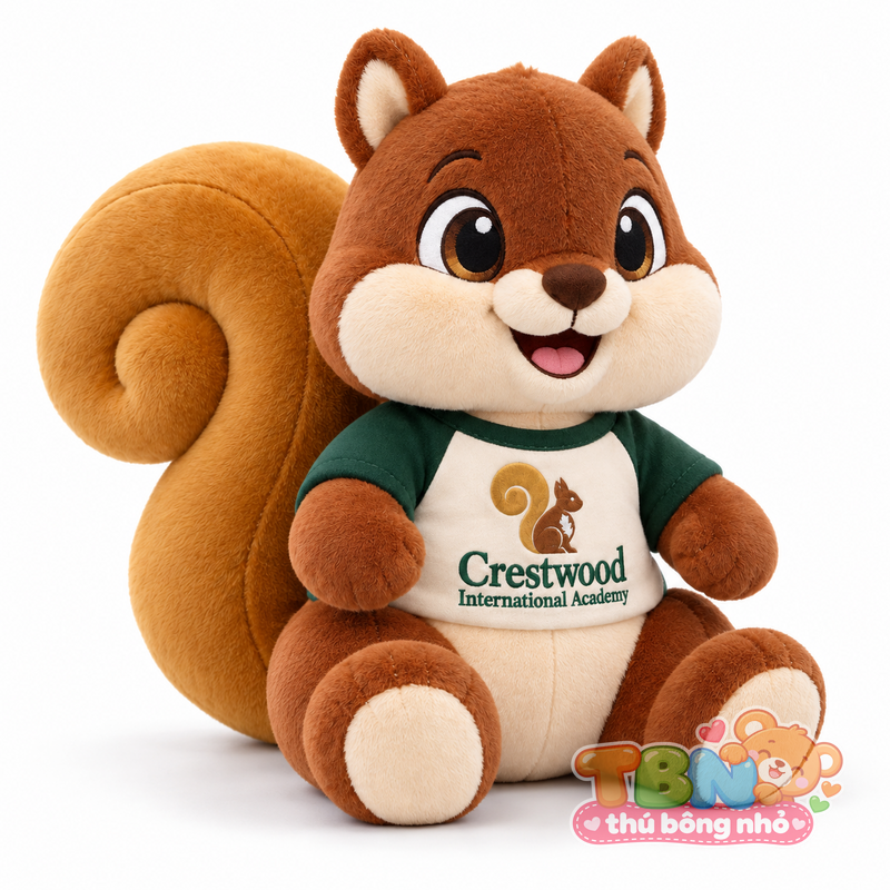 Ảnh bổ sung của Thú bông Sóc Woody Crestwood đặt may theo yêu cầu