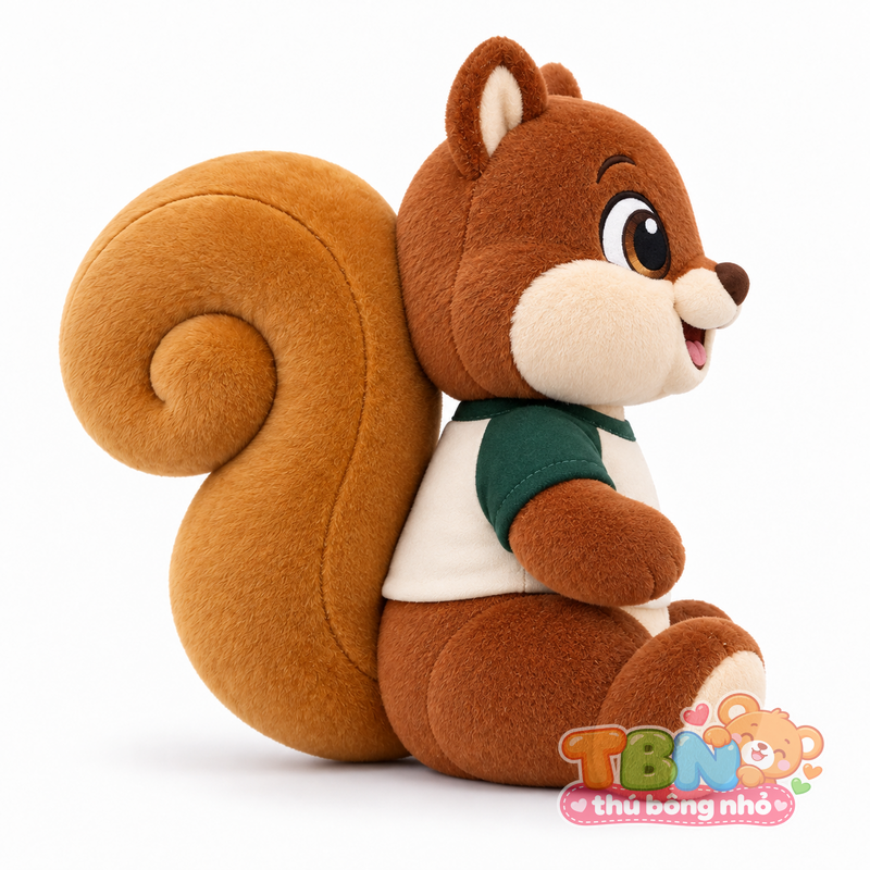 Ảnh bổ sung của Thú bông Sóc Woody Crestwood đặt may theo yêu cầu