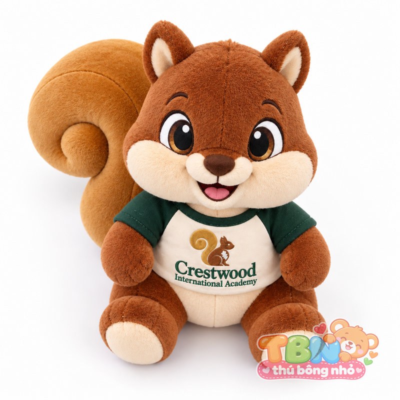 Ảnh bổ sung của Thú bông Sóc Woody Crestwood đặt may theo yêu cầu