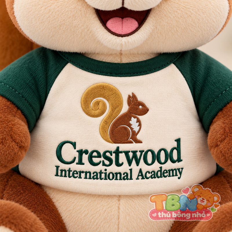 Ảnh bổ sung của Thú bông Sóc Woody Crestwood đặt may theo yêu cầu