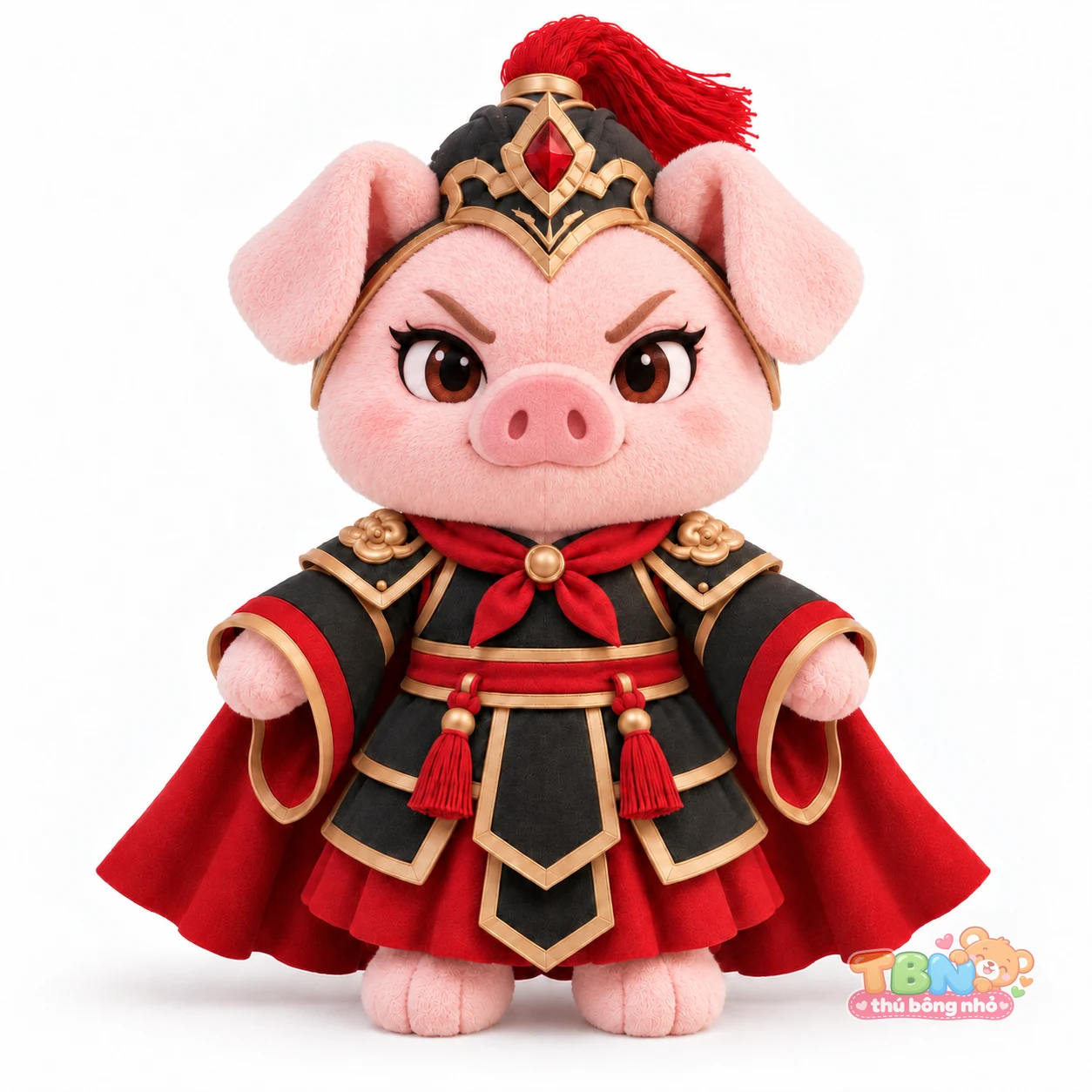 Ảnh bổ sung của Thú bông heo Hợi võ tướng chibi theo yêu cầu
