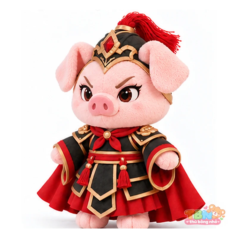 Ảnh bổ sung của Thú bông heo Hợi võ tướng chibi theo yêu cầu