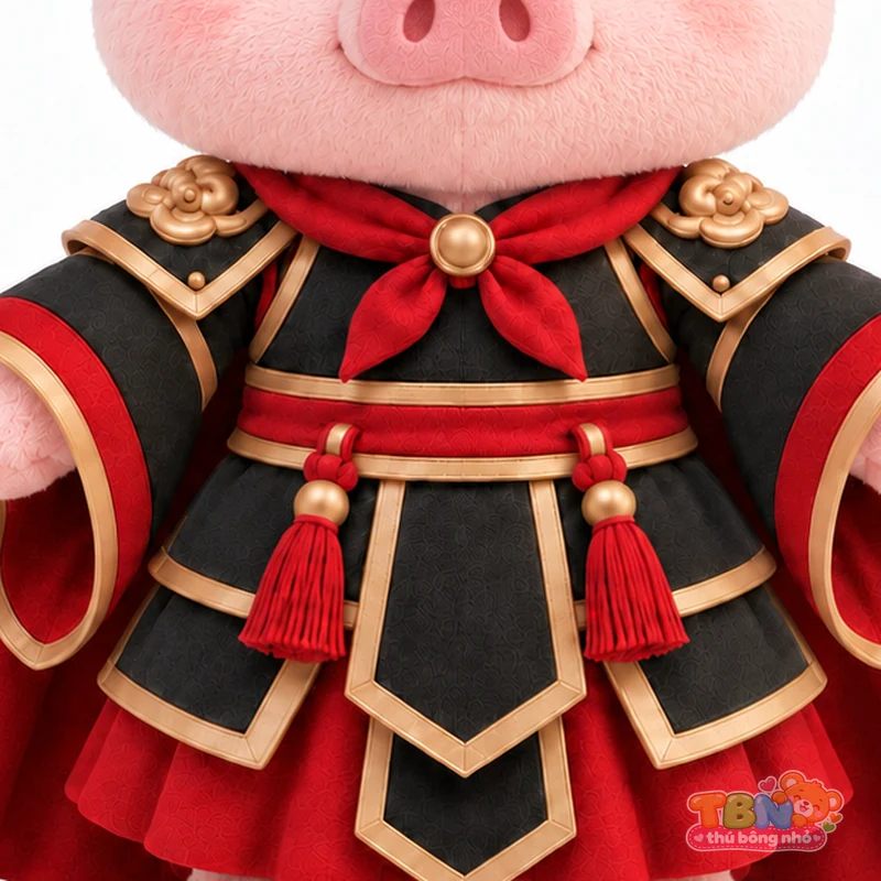 Ảnh bổ sung của Thú bông heo Hợi võ tướng chibi theo yêu cầu
