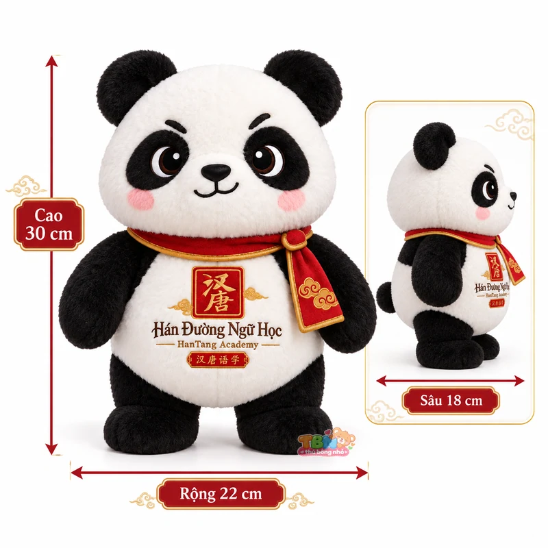Ảnh bổ sung của Gấu trúc Hán Đường HanTang đặt may theo yêu cầu