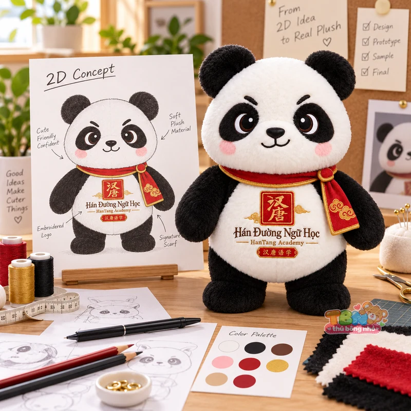 Ảnh bổ sung của Gấu trúc Hán Đường HanTang đặt may theo yêu cầu