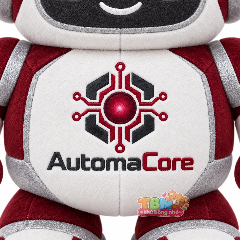 Ảnh bổ sung của Thú bông robot AutomaCore gắn logo theo yêu cầu