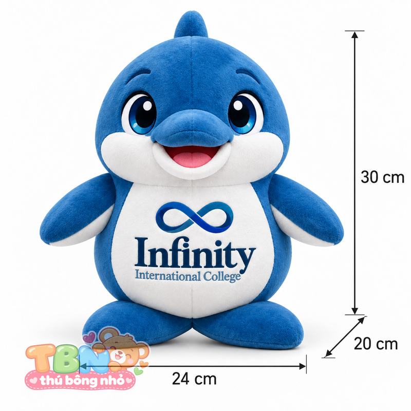 Ảnh bổ sung của Thú bông Cá heo Infi Infinity đặt may theo yêu cầu