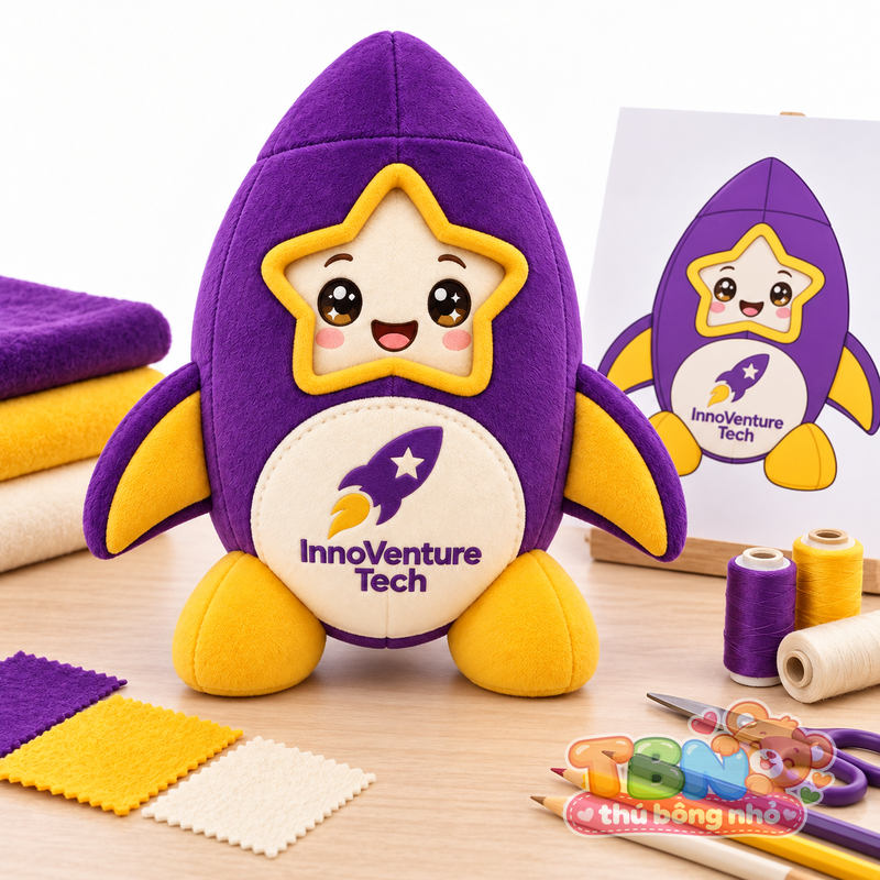 Ảnh bổ sung của Thú bông Tên lửa InnoVenture đặt may theo yêu cầu