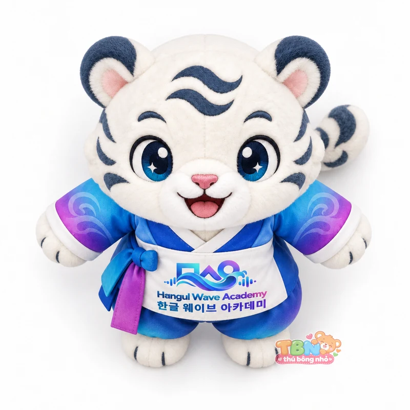 Ảnh bổ sung của Thú bông hổ trắng Baekho Wave đặt may theo yêu cầu