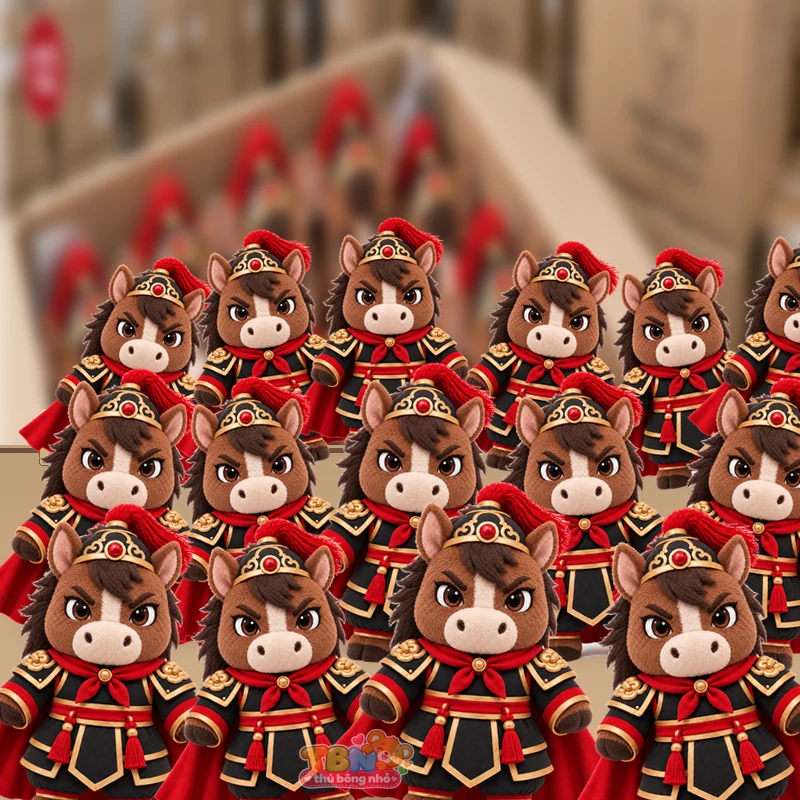 Ảnh bổ sung của Thú bông ngựa Ngọ võ tướng chibi theo yêu cầu