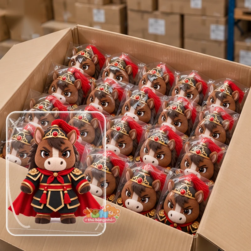 Ảnh bổ sung của Thú bông ngựa Ngọ võ tướng chibi theo yêu cầu