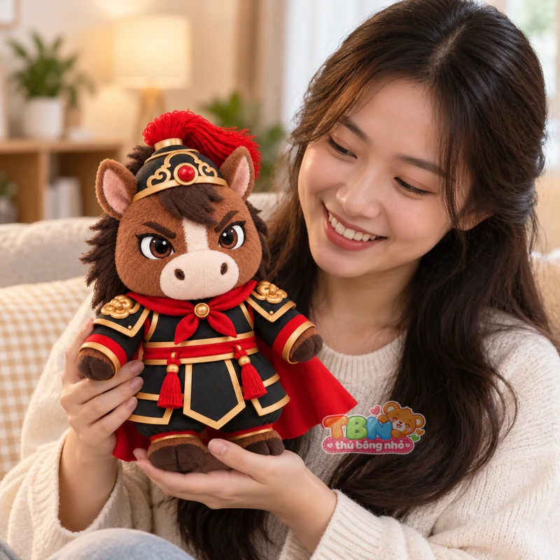 Ảnh bổ sung của Thú bông ngựa Ngọ võ tướng chibi theo yêu cầu