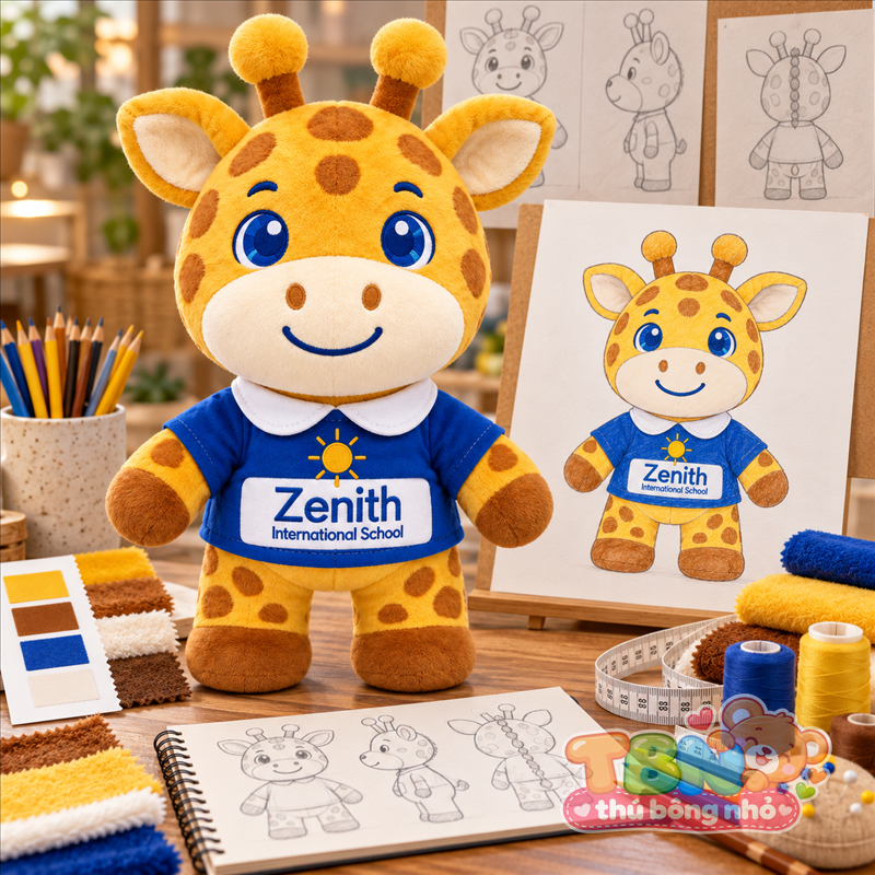 Ảnh bổ sung của Thú bông Hươu cao cổ Zeni Zenith đặt may theo yêu cầu