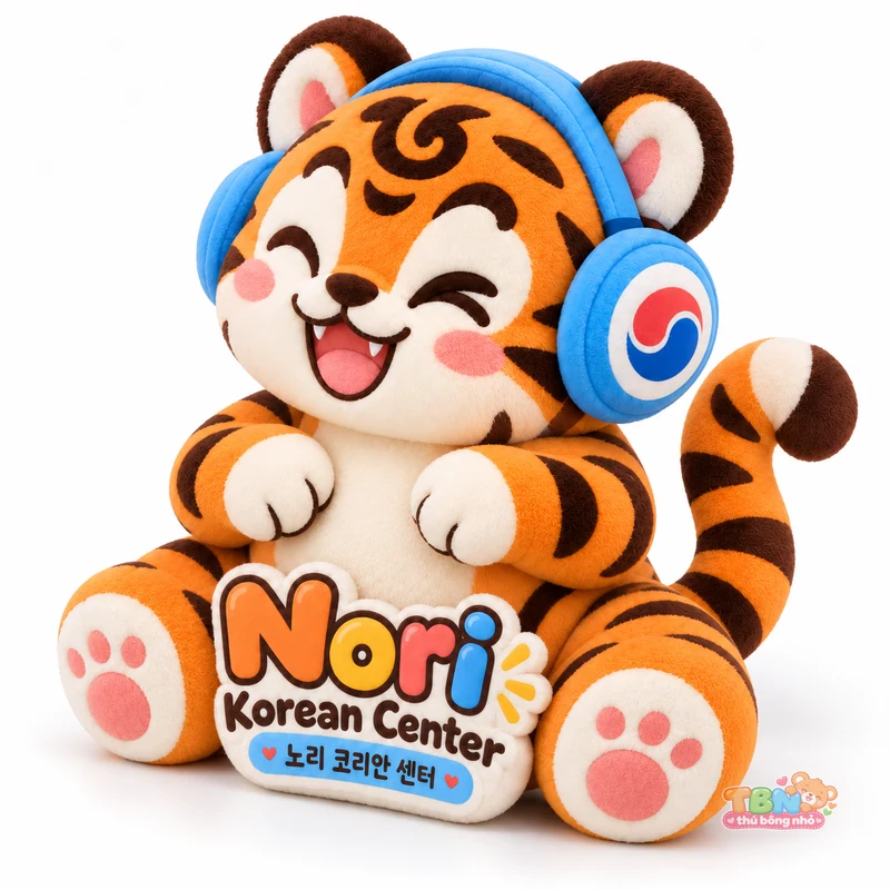 Hổ bông Nori Korean Center đặt may theo yêu cầu – góc nghiêng 45 độ
