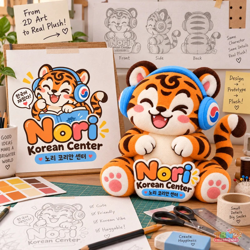 Ảnh bổ sung của Hổ bông Nori Korean Center đặt may theo yêu cầu