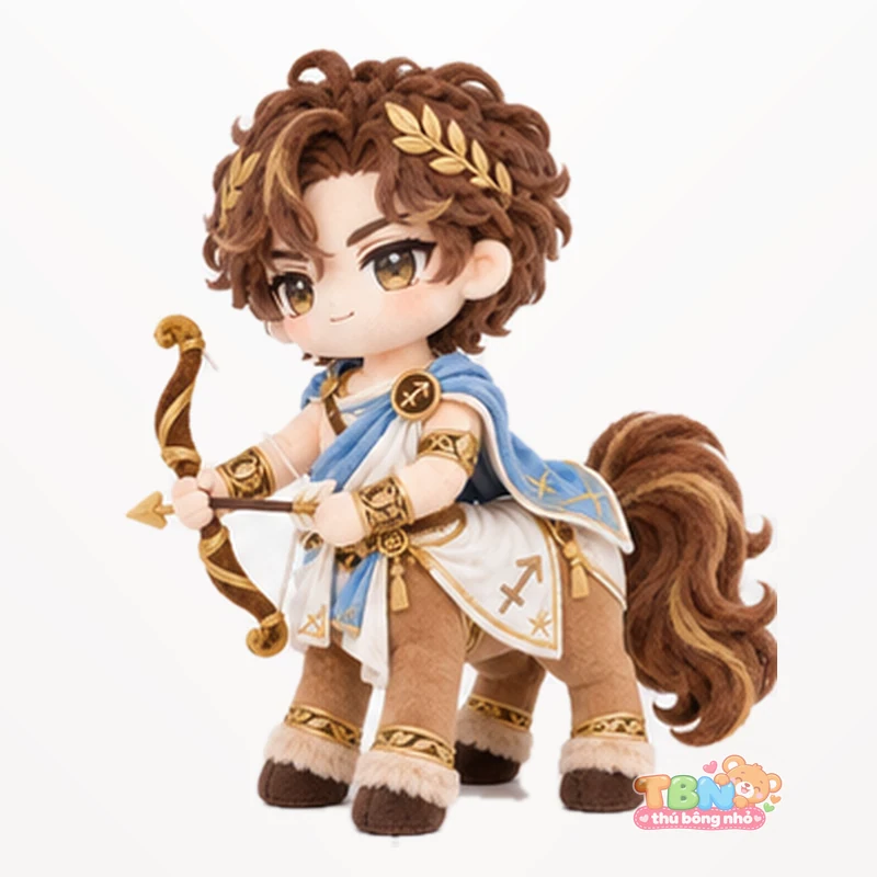 Thú bông Nhân Mã cung thủ chibi theo yêu cầu – góc nghiêng 45 độ