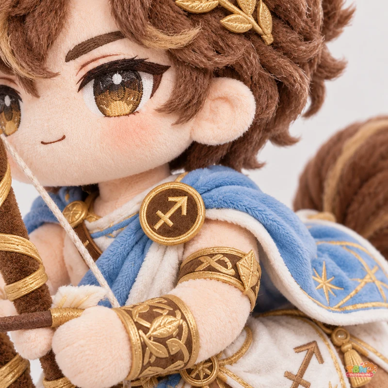 Thú bông Nhân Mã cung thủ chibi theo yêu cầu – chi tiết bề mặt và nhận diện
