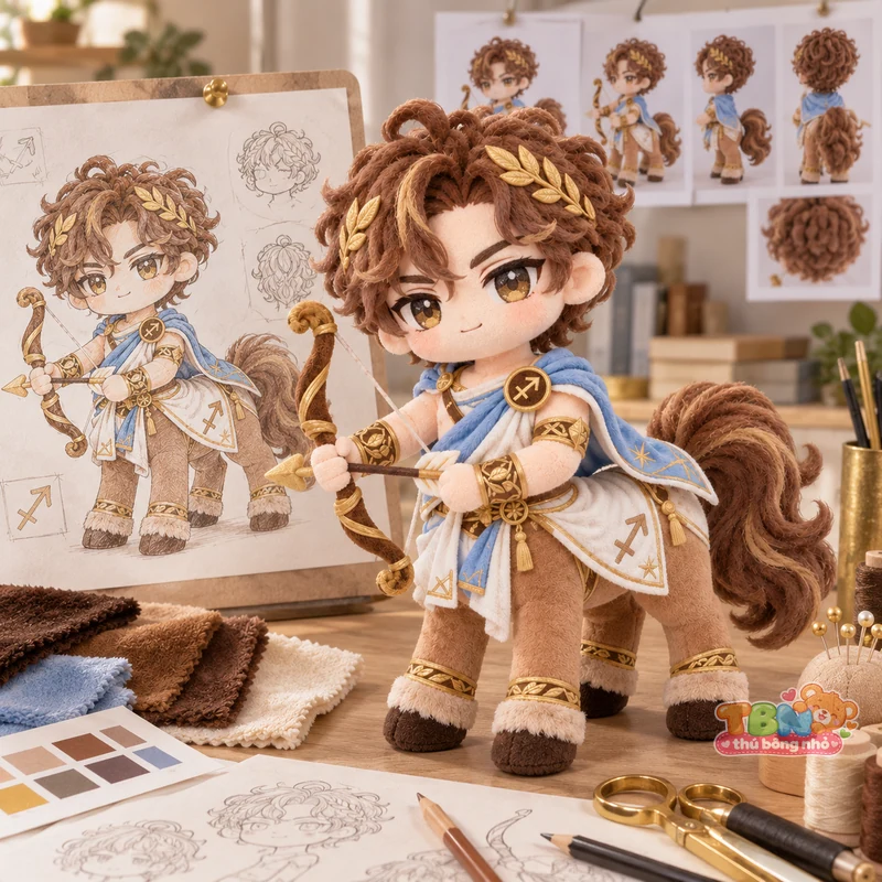 Ảnh bổ sung của Thú bông Nhân Mã cung thủ chibi theo yêu cầu