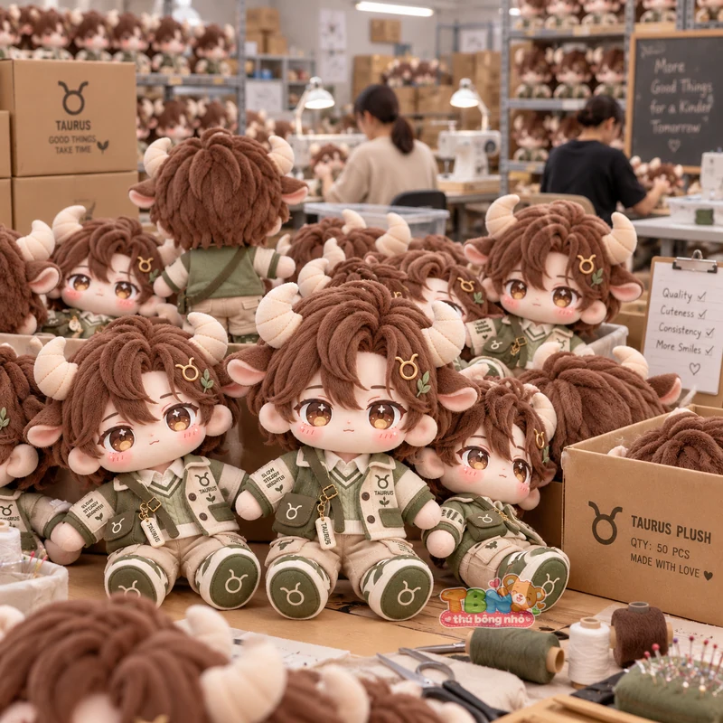 Ảnh bổ sung của Thú bông Kim Ngưu Taurus chibi đặt may theo yêu cầu