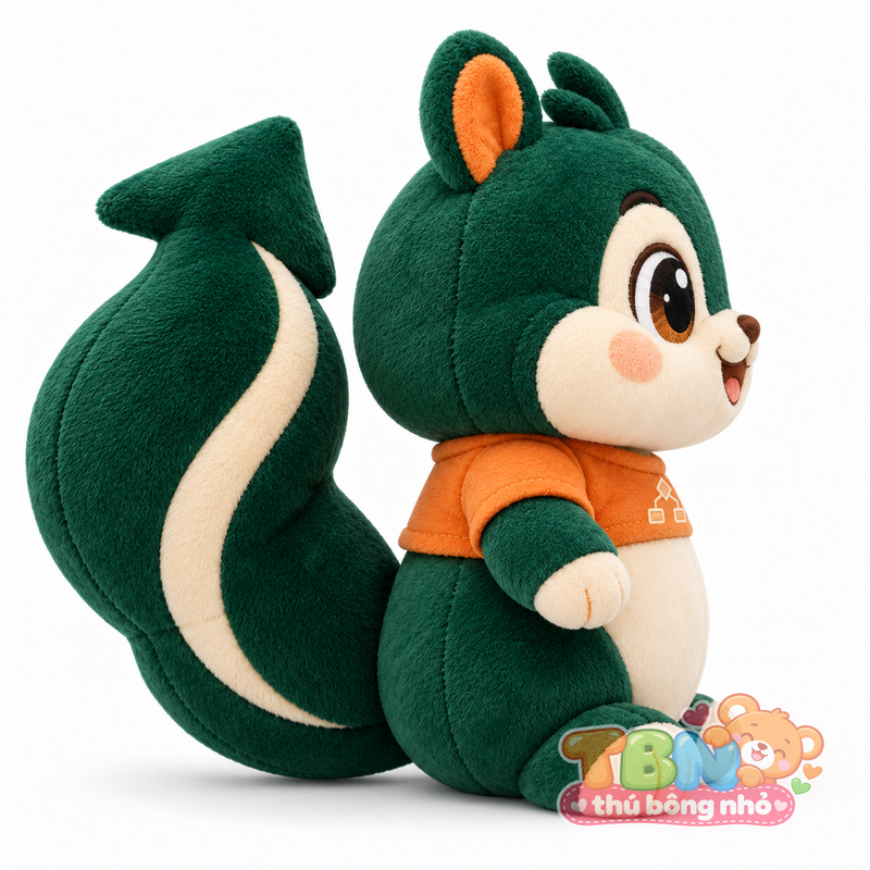 Ảnh bổ sung của Thú bông Sóc lập trình Algorise đặt may theo yêu cầu