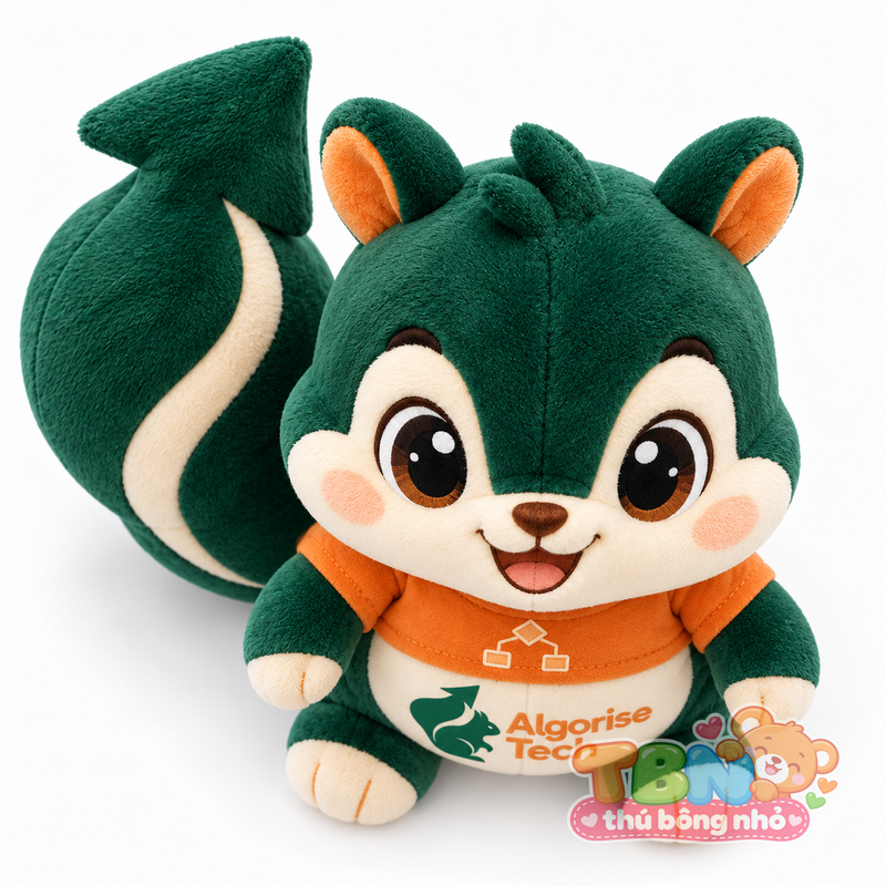 Ảnh bổ sung của Thú bông Sóc lập trình Algorise đặt may theo yêu cầu