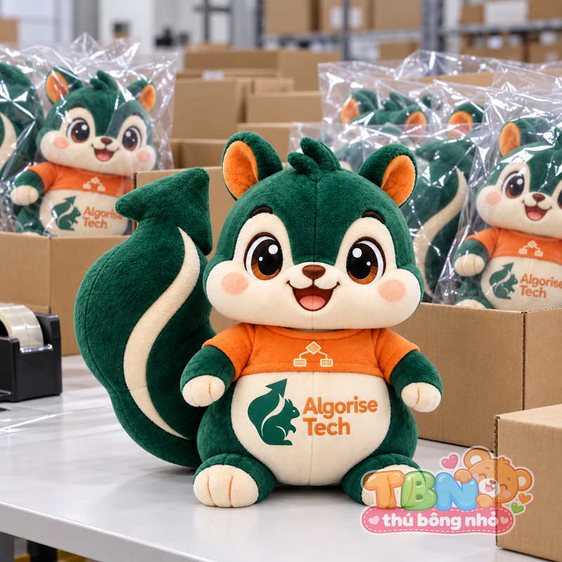 Ảnh bổ sung của Thú bông Sóc lập trình Algorise đặt may theo yêu cầu