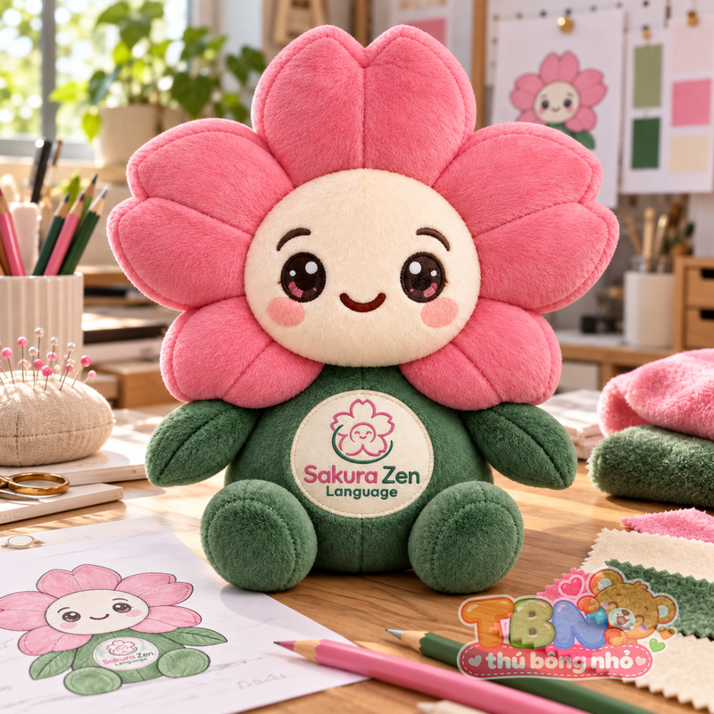 Ảnh bổ sung của Thú bông Hoa anh đào Sakura Zen đặt may theo yêu cầu