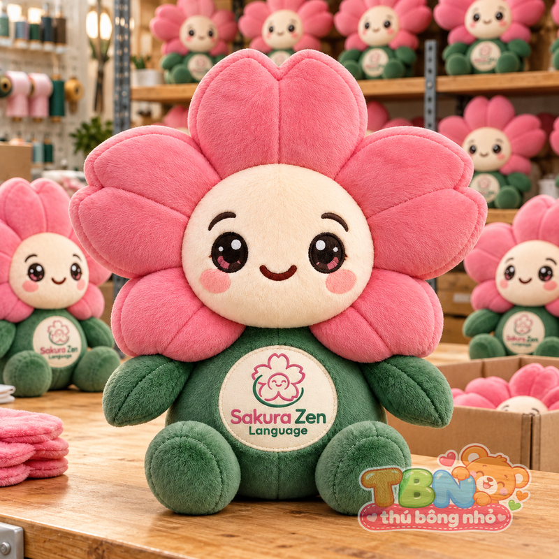 Ảnh bổ sung của Thú bông Hoa anh đào Sakura Zen đặt may theo yêu cầu
