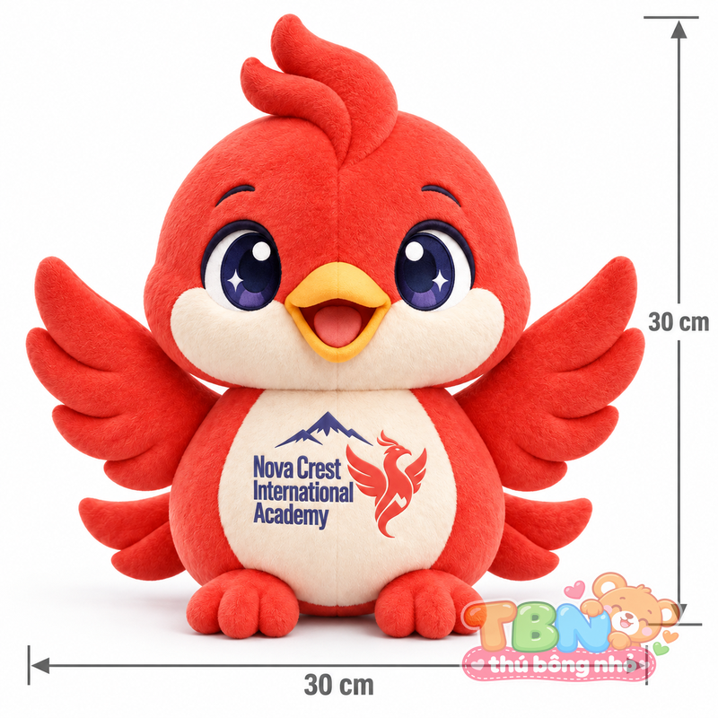 Ảnh bổ sung của Thú bông Phượng hoàng Nova Crest đặt may theo yêu cầu