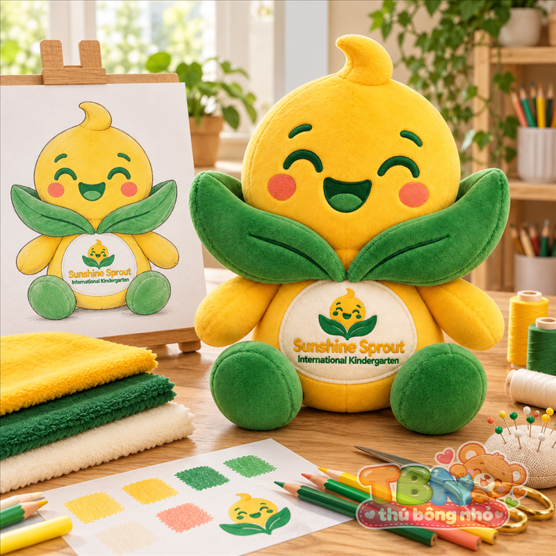 Ảnh bổ sung của Thú bông Bé Mầm Nắng Sunshine Sprout đặt may theo yêu cầu