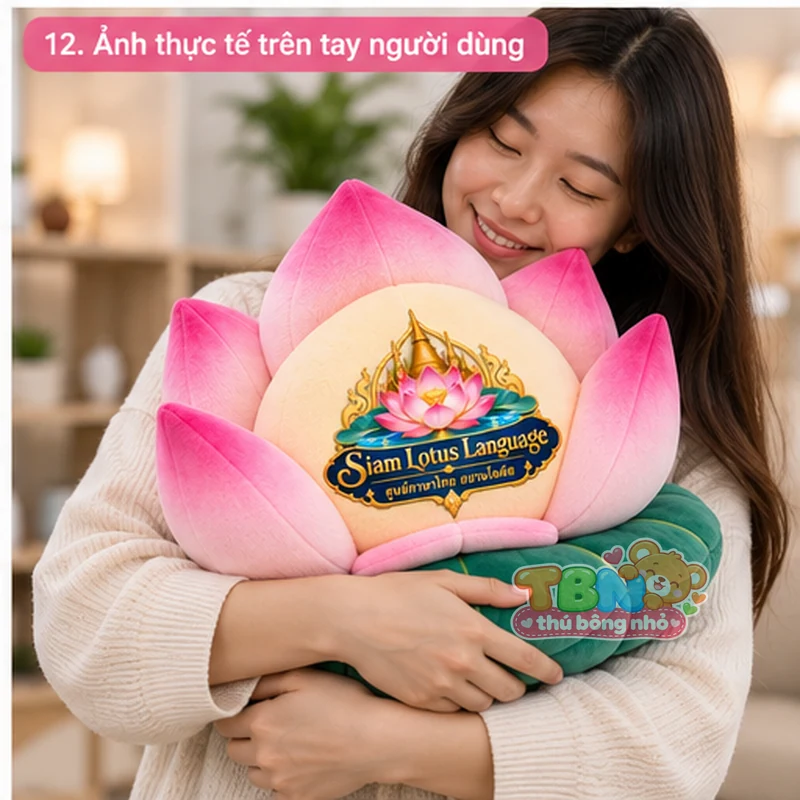 Ảnh bổ sung của Thú bông hoa sen Siam Lotus đặt may theo yêu cầu