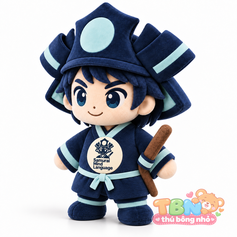Thú bông Samurai nhí Samurai Mind – góc nghiêng