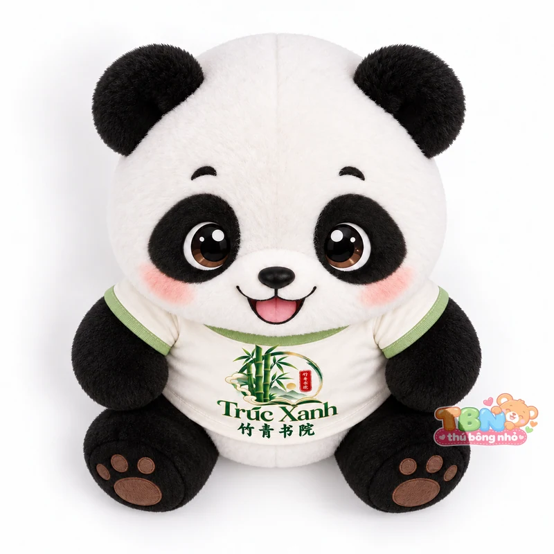 Ảnh bổ sung của Gấu Trúc Trúc Xanh Chibi đặt may theo yêu cầu