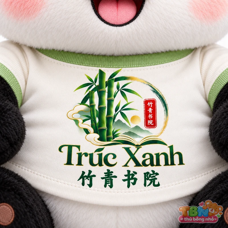 Ảnh bổ sung của Gấu Trúc Trúc Xanh Chibi đặt may theo yêu cầu