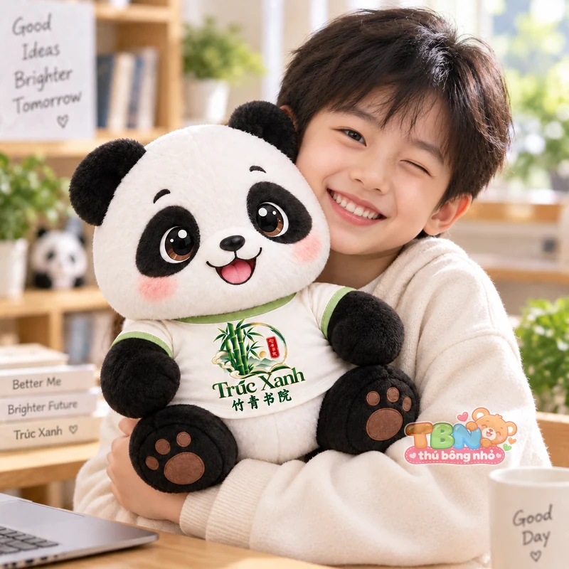 Ảnh bổ sung của Gấu Trúc Trúc Xanh Chibi đặt may theo yêu cầu