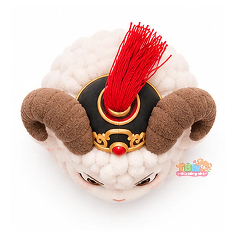 Ảnh bổ sung của Thú bông dê Mùi võ tướng chibi theo yêu cầu