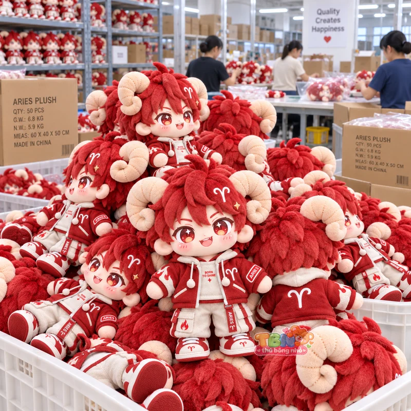 Ảnh bổ sung của Búp bê bông Bạch Dương Aries đặt may theo yêu cầu