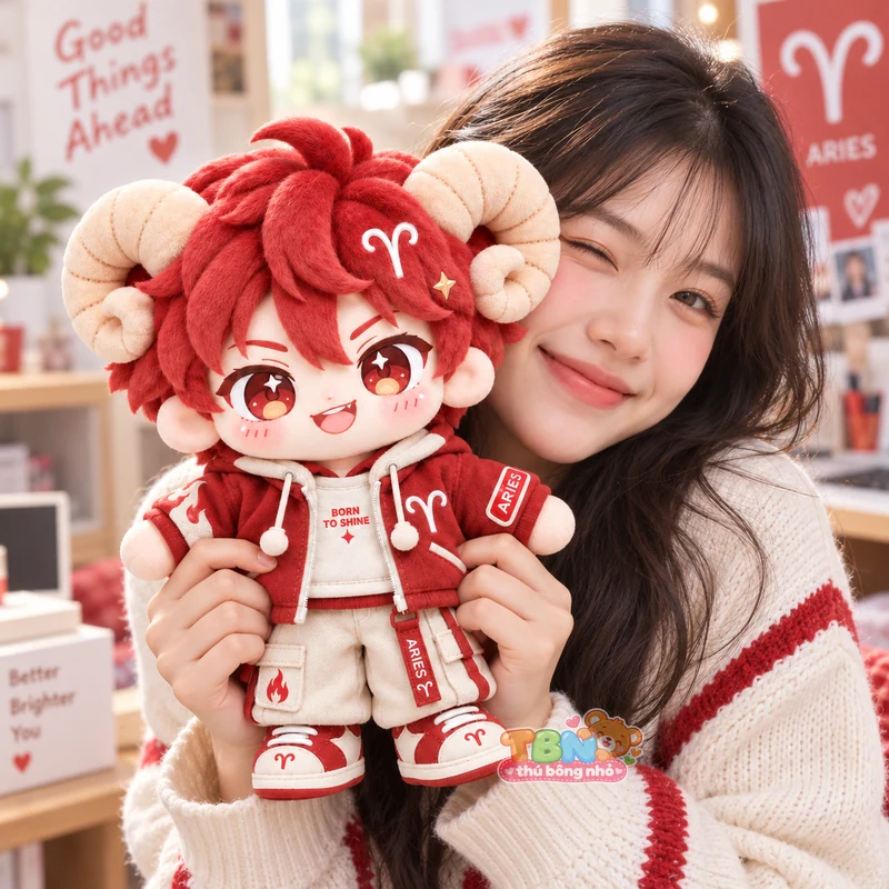 Ảnh bổ sung của Búp bê bông Bạch Dương Aries đặt may theo yêu cầu